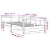 vidaXL Slaapbank met matras 90x190 cm massief grenenhout