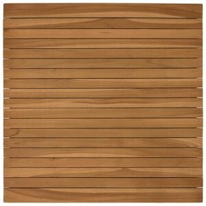 vidaXL Tafelblad 70 x 70 x 3,5 cm Vierkant Massief Teakhout Naturel