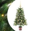 vidaXL Kerstboom met 150 LED met standaard Groen 90 cm PE