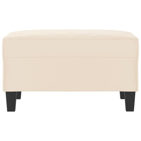 vidaXL Voetenbank 70x55x41 cm microvezelstof beige