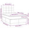 vidaXL Boxspring met matras stof zwart 120x190 cm
