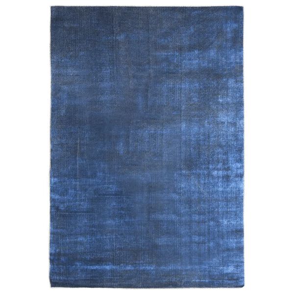 vidaXL Vloerkleed wasbaar opvouwbaar 200x300 cm polyester marineblauw