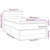 vidaXL Boxspring met matras fluweel donkergroen 90x200 cm