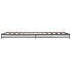 vidaXL Bedframe bewerkt hout en metaal grijs sonoma eiken 100x200 cm