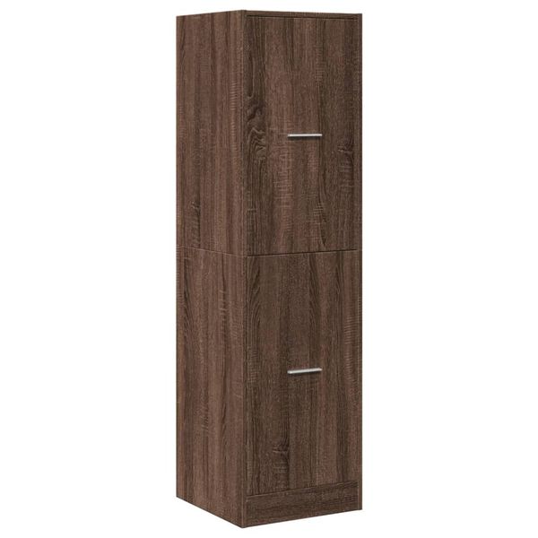 vidaXL Apothekerskast 40x41x144,5 cm bewerkt hout bruin eikenkleurig