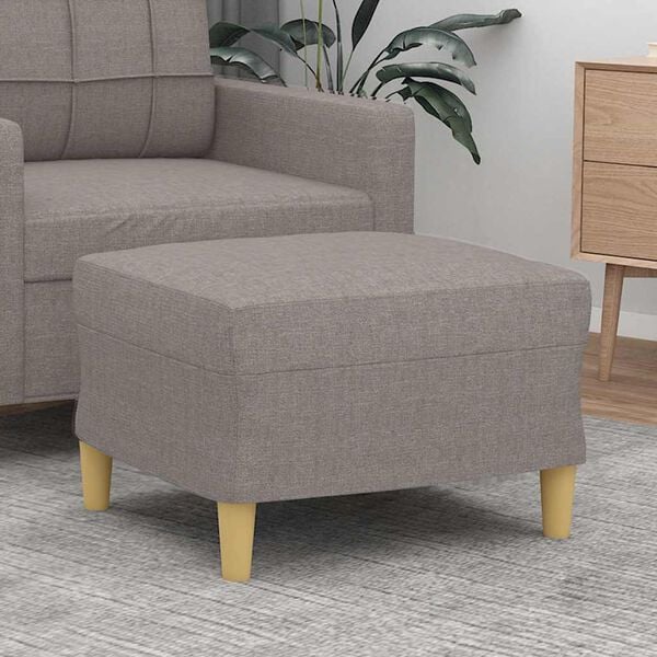 vidaXL Voetenbank 60x50x41 cm stof taupe