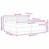 vidaXL Boxspringbed met matras Donkergrijs 200 x 200 cm Fluweel