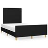 vidaXL Bedframe zonder matras 120x200 cm stof zwart