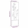 vidaXL Tuin Privacy Screen Bloemen Roestig 50 x 140 cm Cortenstaal