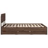 vidaXL Bedframe met lade Bruine eik 140 x 190 cm Geconstrueerd hout