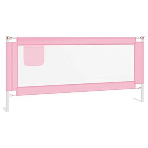 vidaXL Bedhekje peuter 200x25 cm stof roze