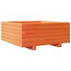 vidaXL Plantenbak 60x60x26,5 cm massief grenenhout wasbruin