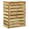 vidaXL Compostbak met lattenrooster Groen 110 x 58 x 113 cm Massief grenenhout
