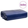 vidaXL Dekzeil 650 g/m&sup2; 3x5 m blauw