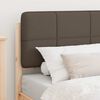 vidaXL Bedframe met Gevoerd Hoofdgedeelte Taupe 100 x 200 cm