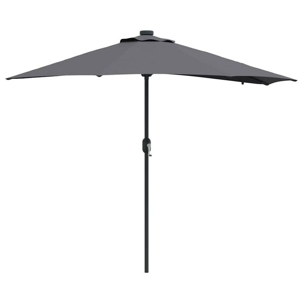 vidaXL Tuinparasol Antraciet 294 x 150 x 223 cm Polyester en staal
