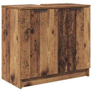 vidaXL Badkamer Kast Oud Hout 64,5 x 33,5 x 59 cm Bewerkt hout
