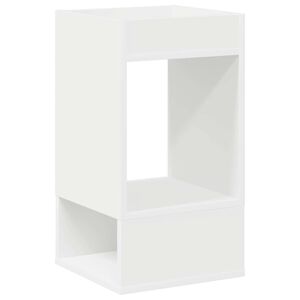 vidaXL Bijzettafel Wit 30 x 30 x 56 cm Bewerkt hout