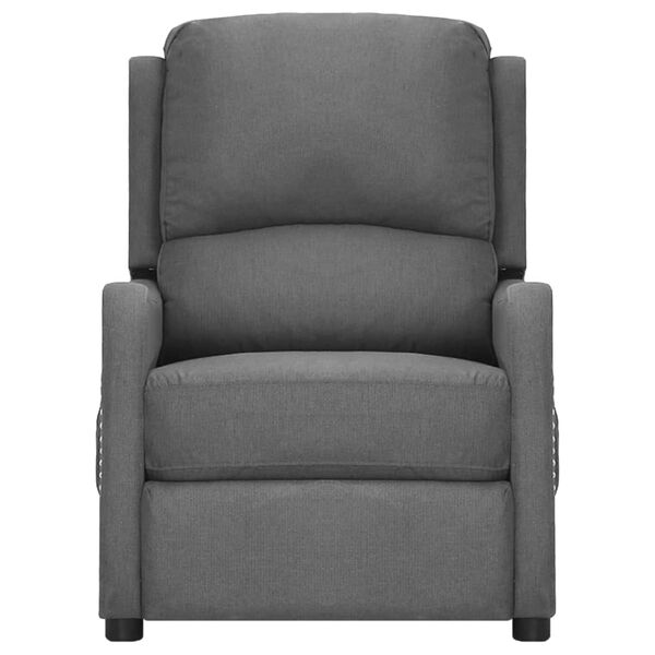 vidaXL Sta-op-massagestoel stof lichtgrijs