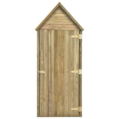 vidaXL Tuinschuur met deur 69,5x32x178 cm geïmpregneerd grenenhout