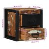 vidaXL Nachtkastjes 2st 40x35x40cm massief gerecycled hout meerkleurig