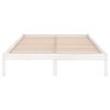 vidaXL Bedframe massief hout wit 180x200 cm