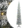 vidaXL Kunstkerstboom Groen 270 cm PVC en Staal en Kunststof