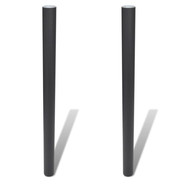 vidaXL Muursticker krijtbord 2 rollen met krijtjes 0,45x2 m