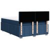 vidaXL Boxspring met matras stof blauw 140x200 cm