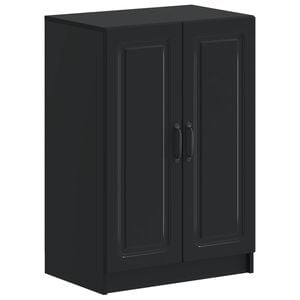 vidaXL Schoenenkast UTRECHT 59,5 x 39,5 x 87 cm Bewerkt hout Zwart