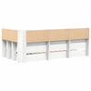 vidaXL Boekenkast Bed met hoofdeinde Wit 100 x 200 cm Bewerkt hout