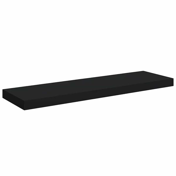 vidaXL Wandschap zwevend 80x23,5x3,8 cm MDF zwart