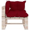 vidaXL 6-delige Loungeset met kussens pallet grenenhout