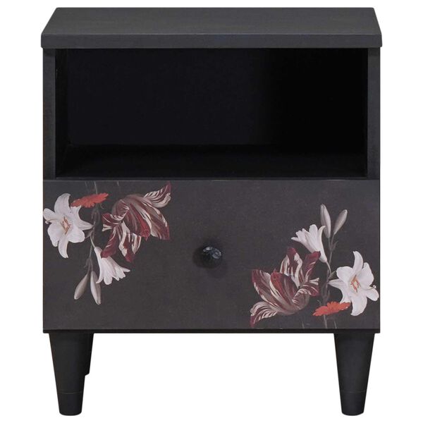 vidaXL Nachtkastje met lade Bruin 40 x 33 x 46 cm Massief Mango Hout