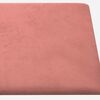 vidaXL Wandhoofdbord 12 pcs Roze 30 x 15 cm Fluweel