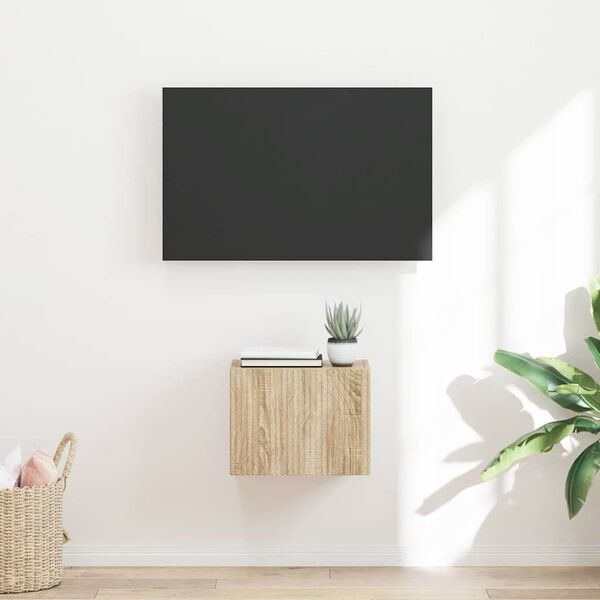 vidaXL TV Wandkast Sonoma 60 x 31 x 29.5 cm Bewerkt hout