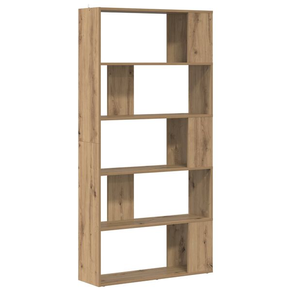 vidaXL Boekenkast Artisan Eiken 80 x 24 x 159 cm Bewerkt hout