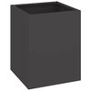 vidaXL Tuin Bloempot Zwart 32 x 32 x 40 cm Koudgewalst staal