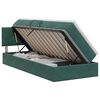 vidaXL Opslag bed met hoofdeinde Donkergroen 90 x 200 cm Fluweel