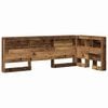 vidaXL Opberghoofdbord met plank Oud Hout 100 cm Bewerkt hout