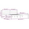 vidaXL Bedframe massief grenenhout 180x200 cm wit