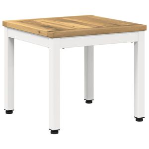 vidaXL Salontafel Wit 40 x 40,5 x 36 cm Massief Acaciahout