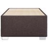 vidaXL Bedframe zonder matras 90x190 cm stof donkerbruin