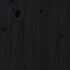 vidaXL Hoofdbord 140,5x4x100 cm massief grenenhout zwart