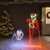 vidaXL Kerstfiguren Jozef en Maria met 264 LED's 40x55 en 38x100 cm