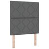 vidaXL Hoofdbord met hoofdeinde Grijs 80 cm Stof