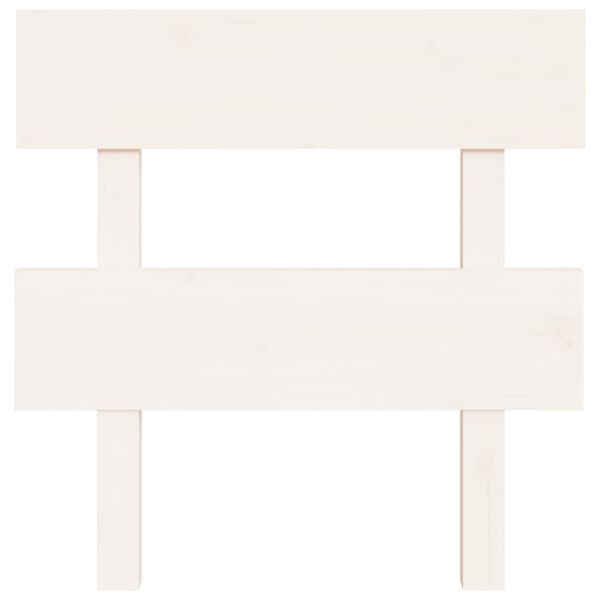 vidaXL Hoofdbord 93,5x3x81 cm massief grenenhout wit