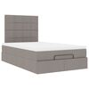 vidaXL Ottoman bed met matras en LED's 120x200cm stof taupe