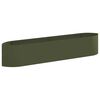 vidaXL Verhoogd Tuinbed Olijfgroen 220 x 40 x 40 cm Staal