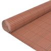 vidaXL Tuin Hek Bruin 150 x 500 cm PVC